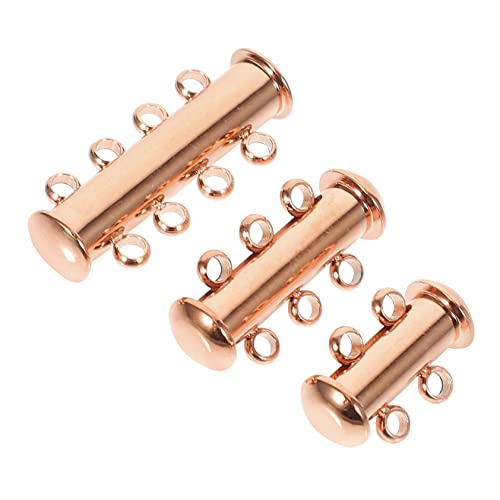 LALAFINA 3 Stück Teiliges Halskettenschließen für Mehrlagige DIY Schmuckzubehör Einfach zu Verwenden Passend für Armbänder und Roségoldene Verbindungen LALAFINA 3 Stück Teiliges Halskettenschließen für Mehrlagige DIY Schmuckzubehör Einfach zu Verwenden Passend für Armbänder und Roségoldene Verbindungen von LALAFINA