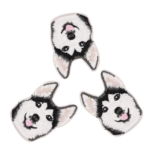 LALAFINA 3 Stück Teiliges Hund Aufbügel Patch Bestickte Applikationen für Kleidung Jeans Taschen DIY Reparatur und Dekoration Langlebige Garment Accessories von LALAFINA