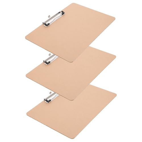 LALAFINA 3 Stück Teiliges Klemmbrett Querformat aus Robustem Hartfaserplatten Schreibbrett mit Dokumentenclip Leichtes Tragbares Schreibunterlage für Büro Schule Meetings und Notizen LALAFINA 3 Stück Teiliges Klemmbrett Querformat aus Robustem Hartfaserplatten Schreibbrett mit Dokumentenclip Leichtes Tragbares Schreibunterlage für Büro Schule Meetings und Notizen von LALAFINA