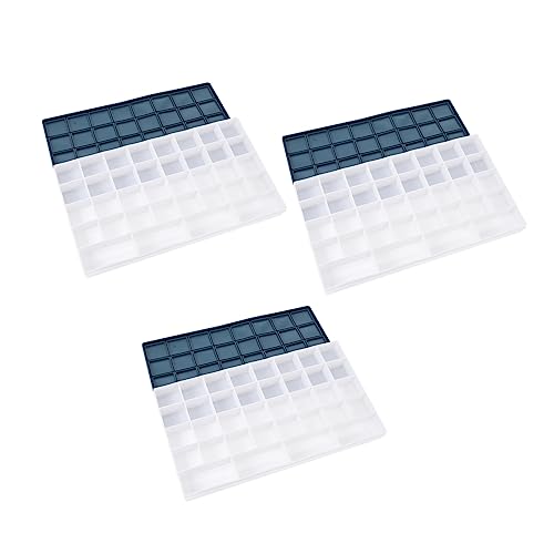 LALAFINA 3 Stück Teiliges Pigment Halter Große Wasserfarben Box mit Fächern für Gouache und Acryl Tragbar und Langlebig zum und Lagern von Farben LALAFINA 3 Stück Teiliges Pigment Halter Große Wasserfarben Box mit Fächern für Gouache und Acryl Tragbar und Langlebig zum und Lagern von Farben von LALAFINA