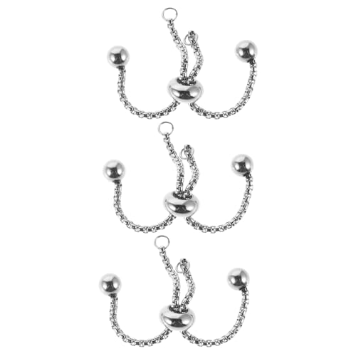 LALAFINA 3-teilige Schiebearmbandkette: Verstellbare Kugelperlenkette, Gliederkette Für Die Herstellung Von Halsketten Für Frauen, Schmuckherstellung, Fertiges Diy-zubehör LALAFINA 3-teilige Schiebearmbandkette: Verstellbare Kugelperlenkette, Gliederkette Für Die Herstellung Von Halsketten Für Frauen, Schmuckherstellung, Fertiges Diy-zubehör von LALAFINA