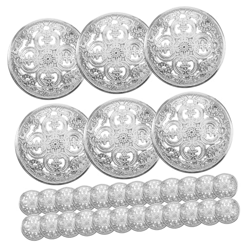 LALAFINA 30 Stück Silbern Metallknöpfe mit Hohles Design für Diy Nähprojekte Vielseitig Einsetzbare Knöpfe für Kleidung Jacken Hüte und Mehr LALAFINA 30 Stück Silbern Metallknöpfe mit Hohles Design für Diy Nähprojekte Vielseitig Einsetzbare Knöpfe für Kleidung Jacken Hüte und Mehr von LALAFINA