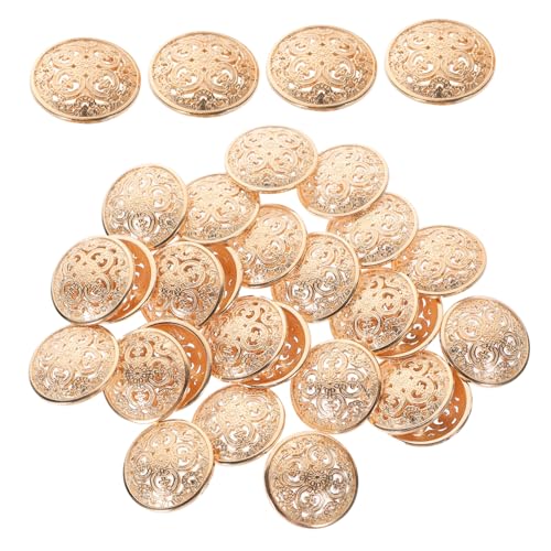 LALAFINA 30 Stück Teiliges Metallknöpfe mit Lochmuster für Diy Nähprojekte Hochwertige Zierknöpfe für Jacken Mäntel Pullover Lichtgold LALAFINA 30 Stück Teiliges Metallknöpfe mit Lochmuster für Diy Nähprojekte Hochwertige Zierknöpfe für Jacken Mäntel Pullover Lichtgold von LALAFINA