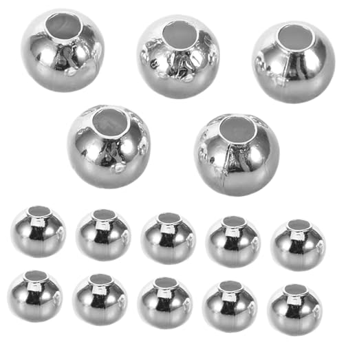 LALAFINA 300 Stück Metall-abstandsperlen: Lose Eisenperlen Für Selbstgemachte Armbänder, Halsketten Und Schlüsselanhänger, Schmuck, Bastelbedarf, Zubehör, Silber LALAFINA 300 Stück Metall-abstandsperlen: Lose Eisenperlen Für Selbstgemachte Armbänder, Halsketten Und Schlüsselanhänger, Schmuck, Bastelbedarf, Zubehör, Silber von LALAFINA
