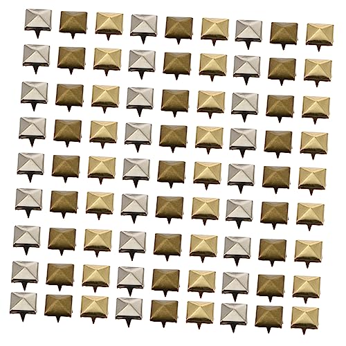 LALAFINA 300 Stück Nieten Pyramid Nieten für Diy Lederhandwerk Hollow Rivets Silber Gold und Antikbronzefarben für Taschen Gürtel und Kleidung LALAFINA 300 Stück Nieten Pyramid Nieten für Diy Lederhandwerk Hollow Rivets Silber Gold und Antikbronzefarben für Taschen Gürtel und Kleidung von LALAFINA