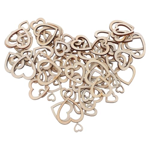 LALAFINA 300 Stück Unfertige Mini Herzformen Natürlichem Holz für Romantische Dekorationen zu Valentinstag Hochzeiten und Diy Projekte LALAFINA 300 Stück Unfertige Mini Herzformen Natürlichem Holz für Romantische Dekorationen zu Valentinstag Hochzeiten und Diy Projekte von LALAFINA