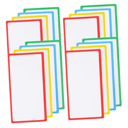 LALAFINA 36 Stück Magnetische Namensetiketten Wiederverwendbare Abwischbare Etiketten mit Bunten Kanten für Kühlschrank Whiteboard und Büro Schreibbare Magnetschilder Blau Rot Grün Gelb Je LALAFINA 36 Stück Magnetische Namensetiketten Wiederverwendbare Abwischbare Etiketten mit Bunten Kanten für Kühlschrank Whiteboard und Büro Schreibbare Magnetschilder Blau Rot Grün Gelb Je von LALAFINA
