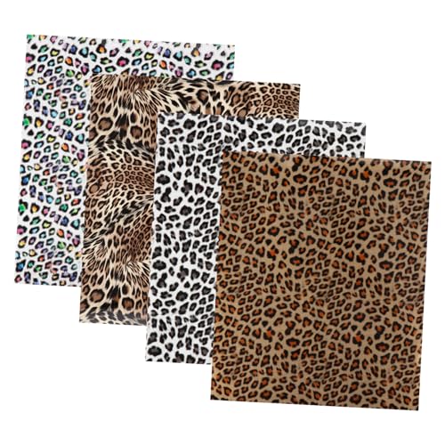 LALAFINA 4 Blätter Leopard Muster Lettering Film Wärmeübertragungsfolie Vinyl Transferfolie PU Membran für Textilien Diy Bekleidungsdekoration Zufällige Farbe LALAFINA 4 Blätter Leopard Muster Lettering Film Wärmeübertragungsfolie Vinyl Transferfolie PU Membran für Textilien Diy Bekleidungsdekoration Zufällige Farbe von LALAFINA