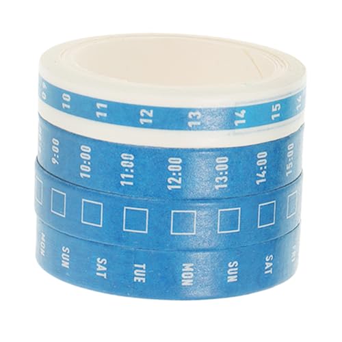 LALAFINA 4 Rollen Dekoratives Washi-tape, Büroplaner-klebeband, Abdeckband Für Zeitmanagement, Scrapbooking, Basteln, Journaling-zubehör von LALAFINA