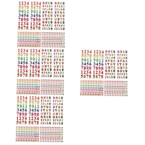 LALAFINA 4 Sätze Cartoon Schaumstoff Aufkleber Für Selbstklebende Dekorative Sticker Buchstaben Zahlen Vielfältige Designs Für Kreative Spielideen Für Wände Fenster Und 40 Blätter * 4 LALAFINA 4 Sätze Cartoon Schaumstoff Aufkleber Für Selbstklebende Dekorative Sticker Buchstaben Zahlen Vielfältige Designs Für Kreative Spielideen Für Wände Fenster Und 40 Blätter * 4 von LALAFINA