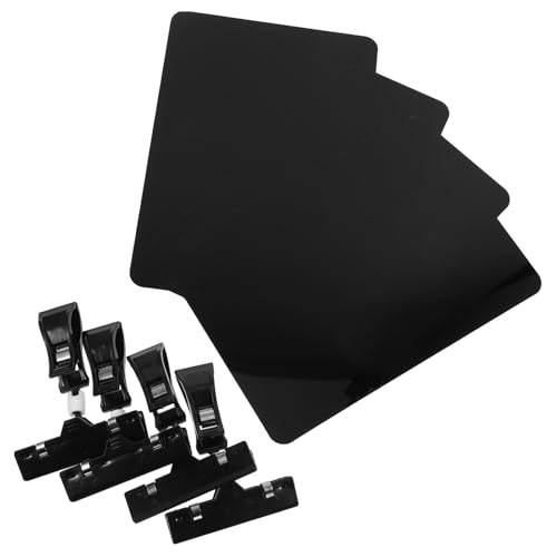 LALAFINA 4 Stück Clip Preisschild Halter für Verkaufsanzeigen Beschreibbare Etiketten mit Metallklammern für Supermärkte Vielseitige Beschilderungslösungen Schwarz LALAFINA 4 Stück Clip Preisschild Halter für Verkaufsanzeigen Beschreibbare Etiketten mit Metallklammern für Supermärkte Vielseitige Beschilderungslösungen Schwarz von LALAFINA