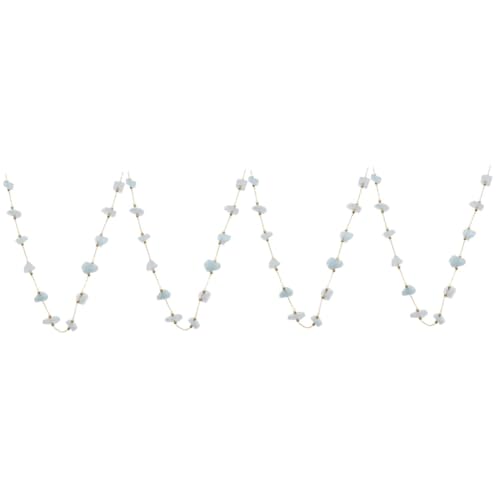 LALAFINA 4 Stück Halskette Aus Kristallkies Tennis-halskette Kette Zur Schmuckherstellung Tenniskette Silberne Halskettenkette Halskette Masse Sonnenbrillenkette Sky-blue Rostfreier Stahl von LALAFINA