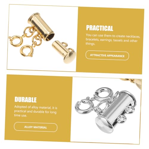 LALAFINA 4 Stück Magnetischer Kettenverschluss Teiliges Kupfer Verbindungselemente Mehrschichtige Halskettenverbinder für Damen und Herren Reihig Leicht Flecken für DIY Schmuckherstellung LALAFINA 4 Stück Magnetischer Kettenverschluss Teiliges Kupfer Verbindungselemente Mehrschichtige Halskettenverbinder für Damen und Herren Reihig Leicht Flecken für DIY Schmuckherstellung von LALAFINA