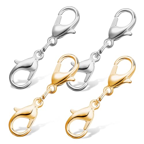 LALAFINA 4 Stück Teiliges Doppelter Lobster Claw Verschlüsse Legierung Robuste und Armbandverschlüsse für Vielseitige Schmuckherstellung LALAFINA 4 Stück Teiliges Doppelter Lobster Claw Verschlüsse Legierung Robuste und Armbandverschlüsse für Vielseitige Schmuckherstellung von LALAFINA