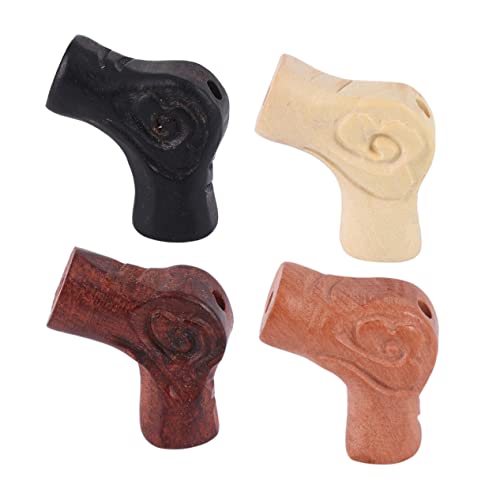 LALAFINA 4 Stück Teiliges Handgeschnitzte Holzperlen Anhänger Auspicious Diy Schmuckzubehör für Halskette Armband Langlebiges Naturholz Gemischte Farben LALAFINA 4 Stück Teiliges Handgeschnitzte Holzperlen Anhänger Auspicious Diy Schmuckzubehör für Halskette Armband Langlebiges Naturholz Gemischte Farben von LALAFINA