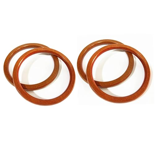 LALAFINA 4 Stück Teiliges Holzringe Natürlicher Holzgriff für Diy Taschen Zubehör Runde Glatte Splintfreie Handtaschen Henkel zum Basteln und Gestalten von Individuellen Tragetaschen LALAFINA 4 Stück Teiliges Holzringe Natürlicher Holzgriff für Diy Taschen Zubehör Runde Glatte Splintfreie Handtaschen Henkel zum Basteln und Gestalten von Individuellen Tragetaschen von LALAFINA
