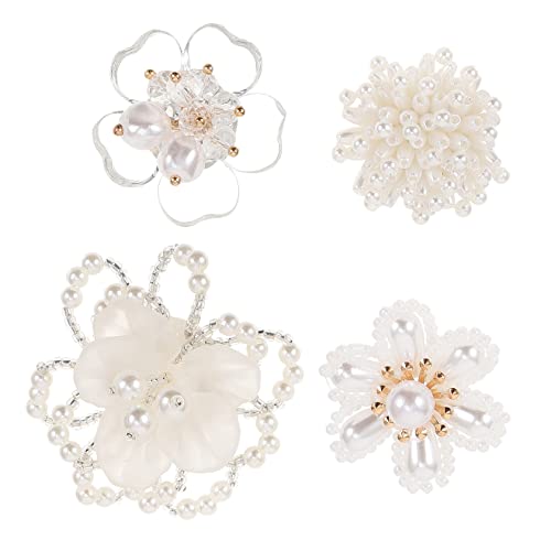 LALAFINA 4 Stück Teiliges Kristall Blumen Accessoire für Bekleidungsdekoration Handgefertigte Patches für Stilvolle Kostümverzierungen für LALAFINA 4 Stück Teiliges Kristall Blumen Accessoire für Bekleidungsdekoration Handgefertigte Patches für Stilvolle Kostümverzierungen für von LALAFINA