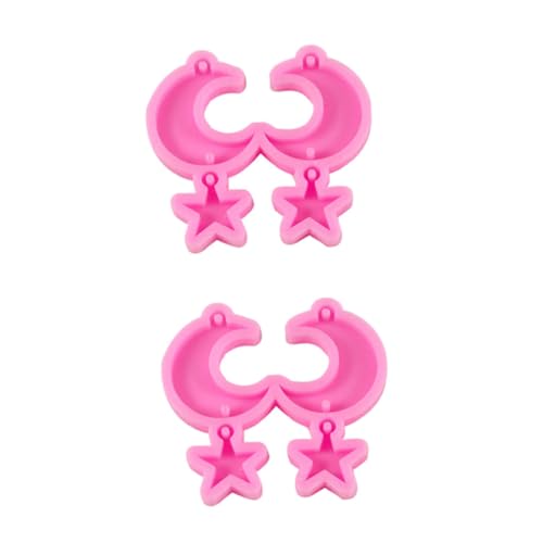 LALAFINA 4 Stück Teiliges Silikon Ohrringe Gießform Set mit Mond und Stern Design für Diy Schmuckherstellung Flexible und Wiederverwendbare Silikonformen für Kreative Ohranhänger Einfach zu LALAFINA 4 Stück Teiliges Silikon Ohrringe Gießform Set mit Mond und Stern Design für Diy Schmuckherstellung Flexible und Wiederverwendbare Silikonformen für Kreative Ohranhänger Einfach zu von LALAFINA