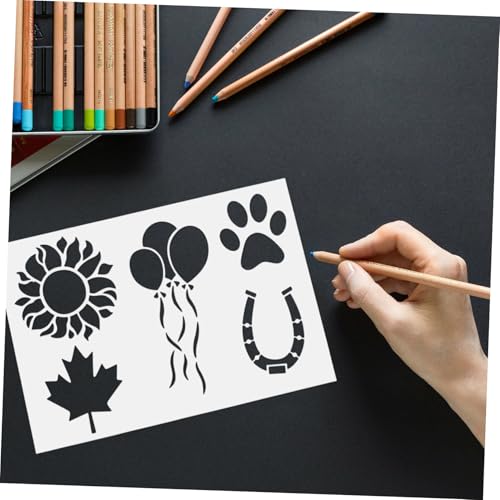 LALAFINA 40 Blatt Buchstabenschablonen Teiliges Große Kunststoff Alphabet Schablonen Wiederverwendbar für DIY Malerei Kalligraphie Stencil Letters Bastelvorlagen LALAFINA 40 Blatt Buchstabenschablonen Teiliges Große Kunststoff Alphabet Schablonen Wiederverwendbar für DIY Malerei Kalligraphie Stencil Letters Bastelvorlagen von LALAFINA