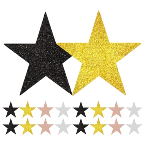LALAFINA 40Stücke Glitzernde Fünfzackige Sterne aus Deko Ausschnitte für Klassenzimmer Pinnwand Weihnachtsfeiern Kreative Projekte Roségold LALAFINA 40Stücke Glitzernde Fünfzackige Sterne aus Deko Ausschnitte für Klassenzimmer Pinnwand Weihnachtsfeiern Kreative Projekte Roségold von LALAFINA