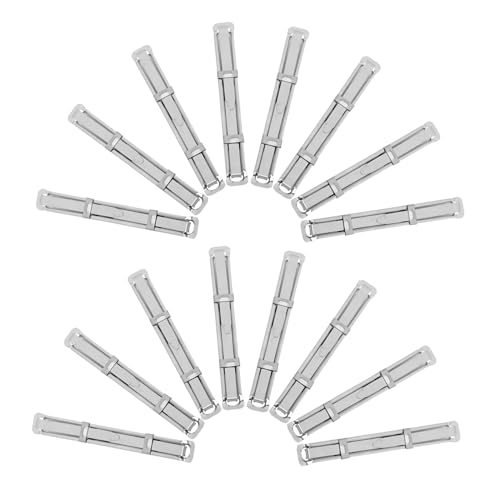 LALAFINA 45 Sets Metall-binderclips, Zwei-loch-papierklammern Zur Dokumentenablage, Büro- Und Schulbedarf, Für Den Schreibtisch, Für Schulungstreffen Und Bibliotheken von LALAFINA