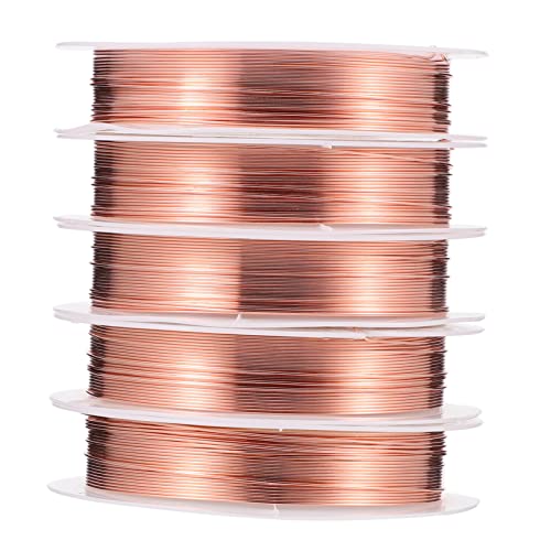LALAFINA 5 Rollen Kupferkabel Geflochtener Schmuck Für Schmuck Perlen Handwerk Verpackung Herstellung Armband Draht Schmuck Draht Messgerät Halsketten Draht Form Beschichtet LALAFINA 5 Rollen Kupferkabel Geflochtener Schmuck Für Schmuck Perlen Handwerk Verpackung Herstellung Armband Draht Schmuck Draht Messgerät Halsketten Draht Form Beschichtet von LALAFINA