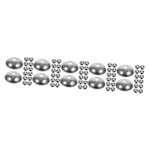 LALAFINA 5 Sätze Perlenhutblumenhalter Perlenkappen Aluminium Herstellung Endkappen Für Schmuck Perlen Zum Selbermachen Von Schmuck Rostfreier Stahl Silver 150 Stück * 5 von LALAFINA