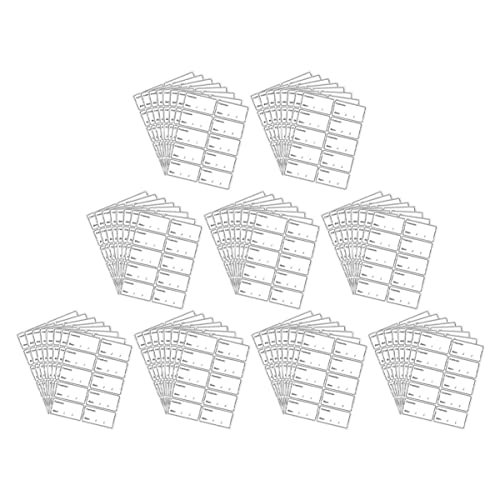 LALAFINA 5 Wasserfester Etikettenaufkleber Etiketten für Vorratsgläser Kühlschrank-Gefrierschrank-Etiketten Etikett für Lebensmittelbehälter Etiketten zum Organisieren PVC von LALAFINA