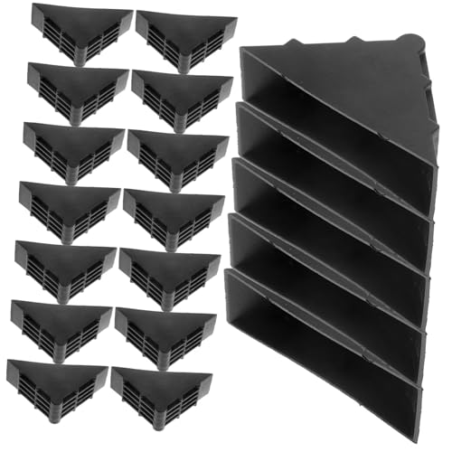 LALAFINA 50 Stck Kunststoff Eckenschutz für Bilderrahmen Kanten und Eckenprotektoren zum Schutz für Verpackung und Versand Schwarz Praktische Lösung für Sicheren Transport von LALAFINA