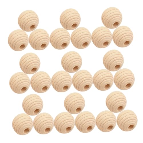 LALAFINA 50 Stück Holzperlen Rund Unbehandelt Naturholz Bastelperlen Schmuck DIY Armband Halskette Anhänger Zubehör für Kreative Handarbeiten LALAFINA 50 Stück Holzperlen Rund Unbehandelt Naturholz Bastelperlen Schmuck DIY Armband Halskette Anhänger Zubehör für Kreative Handarbeiten von LALAFINA