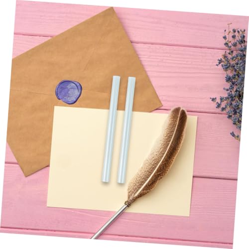 LALAFINA 50 Stück Hot Melt Klebestifte Mini Heißklebesticks Blau für DIY Basteln Handwerk Vielseitig Stark Haftend Kompatibel mit Standard Heißklebepistolen von LALAFINA