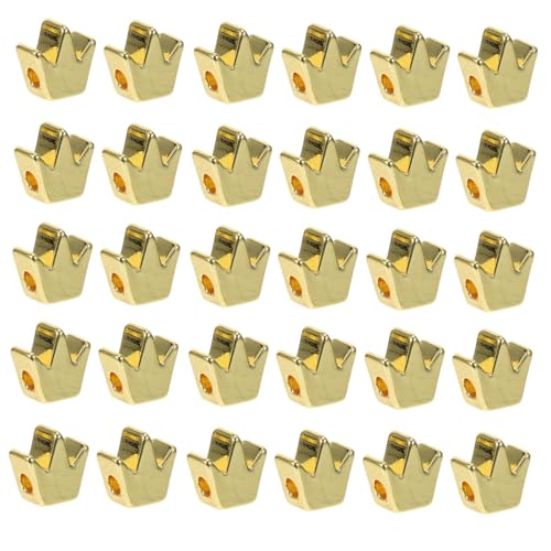 LALAFINA 50 Stück Kupfer Spacer Perlen mit Loch für Diy Armband und Schmuckherstellung Langlebige und Kreative Bastelaccessoires LALAFINA 50 Stück Kupfer Spacer Perlen mit Loch für Diy Armband und Schmuckherstellung Langlebige und Kreative Bastelaccessoires von LALAFINA