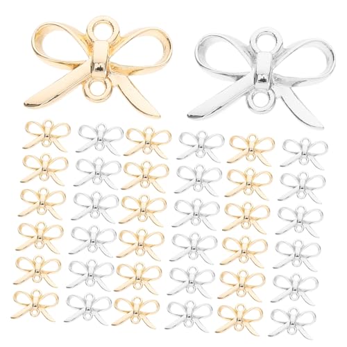 LALAFINA 50Stücke Legierungs Bowknot Anhänger Mit Doppelten Löchern Schmuckverbinder Für Ohrringe Bastelzubehör Für Armbänder Und Halsketten Für DIY Projekte LALAFINA 50Stücke Legierungs Bowknot Anhänger Mit Doppelten Löchern Schmuckverbinder Für Ohrringe Bastelzubehör Für Armbänder Und Halsketten Für DIY Projekte von LALAFINA