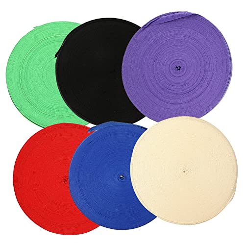 LALAFINA 6 Rollen Baumwollgürtel Dekorative Gurtband Hochzeitsverpackung Dekoration Streifen Bänder für Geschenkband Kleidungsdekore Schleife Baumwollband Baumwolle LALAFINA 6 Rollen Baumwollgürtel Dekorative Gurtband Hochzeitsverpackung Dekoration Streifen Bänder für Geschenkband Kleidungsdekore Schleife Baumwollband Baumwolle von LALAFINA