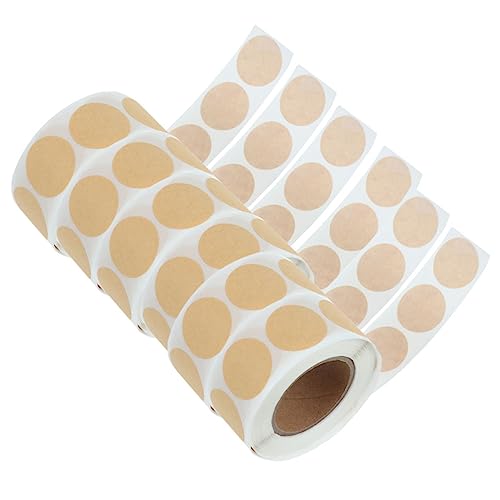 LALAFINA 6 Rollen Kreative Selbstklebende Aufkleber für Verpackungen Beschreibbare und Bedruckbare Etiketten für Postkarten Briefe und Scrapbooking pro Rolle Rückstandsfrei Ablösbar von LALAFINA