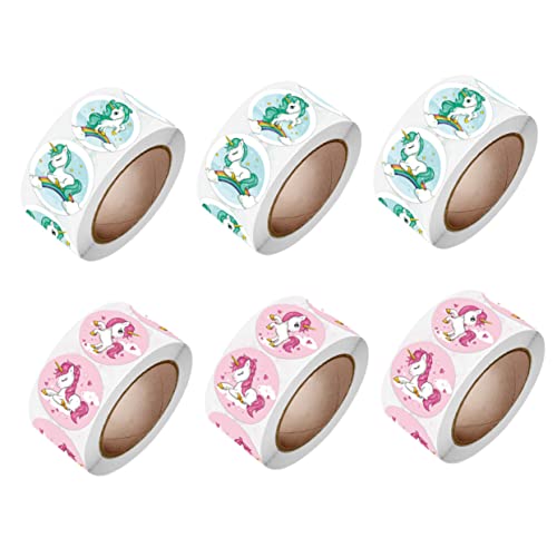 LALAFINA 6 Rollen Runde Aufkleber mit Verschiedenen Mustern Selbstklebende Siegelsticker für Hochzeit Geburtstagsfeiern und Feiertagsdekorationen Aufkleber LALAFINA 6 Rollen Runde Aufkleber mit Verschiedenen Mustern Selbstklebende Siegelsticker für Hochzeit Geburtstagsfeiern und Feiertagsdekorationen Aufkleber von LALAFINA