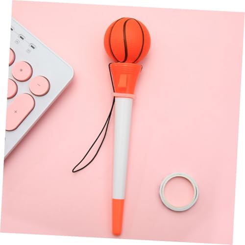 LALAFINA 6 Stück Basketball Kugelschreiber Schwarze Tinte Komfortgriff Ergonomisch Schreibstifte für Schüler Sportstil Alltagsschreiben Zufällige Farbe Zufällige Farbe von LALAFINA