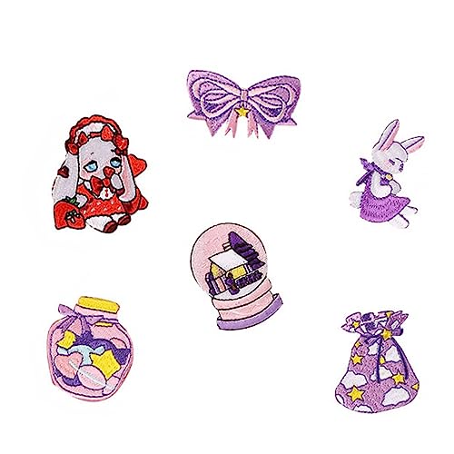 LALAFINA 6 Stück Cartoon Stickereien Applikationen zum Aufnähen und Aufbügeln für Kleidung Taschen Hüte und Diy Projekte Vielseitige Flicken für Kreative Bastelarbeiten LALAFINA 6 Stück Cartoon Stickereien Applikationen zum Aufnähen und Aufbügeln für Kleidung Taschen Hüte und Diy Projekte Vielseitige Flicken für Kreative Bastelarbeiten von LALAFINA