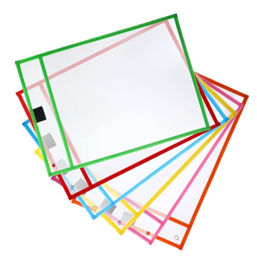 LALAFINA 6 Stück Dokumentenmappe Transparentes Design Papierabdeckung Lose Blatt Schutzhülle Durchschnittlich Farben für Büro Schule und Zuhause Zufällige Farbe LALAFINA 6 Stück Dokumentenmappe Transparentes Design Papierabdeckung Lose Blatt Schutzhülle Durchschnittlich Farben für Büro Schule und Zuhause Zufällige Farbe von LALAFINA