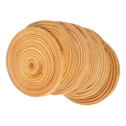 LALAFINA 6 Stück Runde Naturbelassene Holzscheiben Dicke Unbehandelte Holzuntersetzer zum Bemalen Diy Bastelholzstücke für Kreative Malprojekte Rustikale Wohnaccessoires LALAFINA 6 Stück Runde Naturbelassene Holzscheiben Dicke Unbehandelte Holzuntersetzer zum Bemalen Diy Bastelholzstücke für Kreative Malprojekte Rustikale Wohnaccessoires von LALAFINA