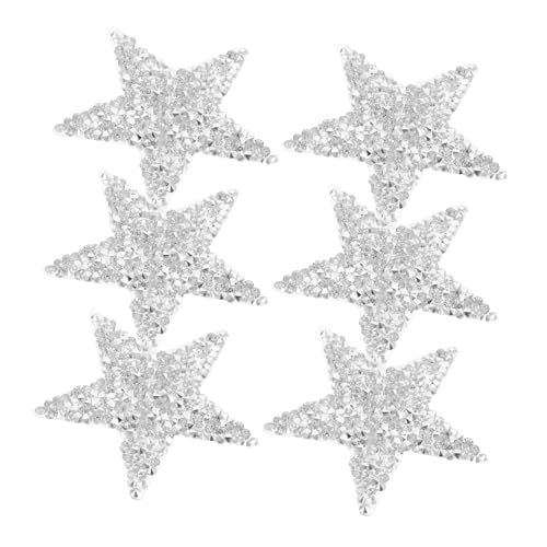 LALAFINA 6 Stück Stern-strass-aufbügler-aufkleber: Glänzende Klebeflicken Zur Verzierung Von Kleidung – Einzigartiges Design Zur Modischen Aufwertung von LALAFINA