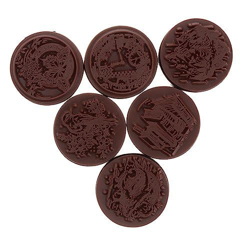 LALAFINA 6 Stück Teiliges Holzstempel für Scrapbooking Dekorative Diy Stempel für Handbücher Tagebücher und Grußkarten Zufälliger Stil von LALAFINA
