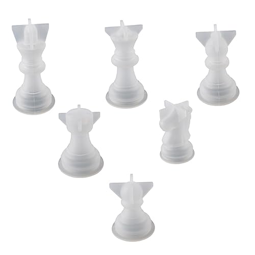 LALAFINA 6 Stück Teiliges Set Silikonform für Schachfiguren DIY Schachspiel Zubehör für Kreative Bastelprojekte Hochflexibel und Leicht zu Reinigen für Handwerksliebhaber Heimdekoration LALAFINA 6 Stück Teiliges Set Silikonform für Schachfiguren DIY Schachspiel Zubehör für Kreative Bastelprojekte Hochflexibel und Leicht zu Reinigen für Handwerksliebhaber Heimdekoration von LALAFINA