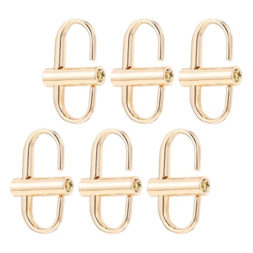 LALAFINA 6 Stück Teiliges Verstellbare Metallkettenschlaufen für Taschen DIY Kettenriemen verlängerung und Verkürzung Langlebige für Handtaschen mit Kettenriemen Praktische von LALAFINA
