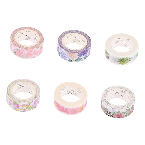 LALAFINA 6 Stück Washi-Tape Sammelalbumpapier Scrapbooking Fotoalbumband papierklebeband selber machen Dekorationsband tagebuch klebeband Buchalbum Klebeband LALAFINA 6 Stück Washi-Tape Sammelalbumpapier Scrapbooking Fotoalbumband papierklebeband selber machen Dekorationsband tagebuch klebeband Buchalbum Klebeband von LALAFINA