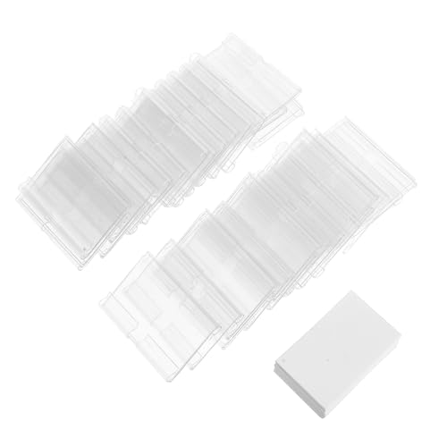 LALAFINA 60 Sätze Transparente Kunststoff Etikettenhalter Stabile Preisschildclips für Supermarktregale Klare PVC Schildhalter Vielseitig für Drahtregal Warenkorb und Preisauszeichnung von LALAFINA
