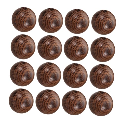 LALAFINA 60 Stück Retro Holzperlen Vintage DIY Schmuck Bastelperlen für Armbänder Halsketten Natürliche Kleine Holzperlen für Kreative Perlen Basteln und Personalisierte Armbandgestaltung von LALAFINA