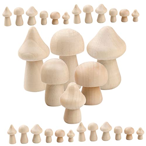 LALAFINA 60 Stück Unlackierte Holzpilze für Diy Graffiti Pilz Bastelset Naturholz Kreative Dekoration für Kunst und Bastelprojekte LALAFINA 60 Stück Unlackierte Holzpilze für Diy Graffiti Pilz Bastelset Naturholz Kreative Dekoration für Kunst und Bastelprojekte von LALAFINA