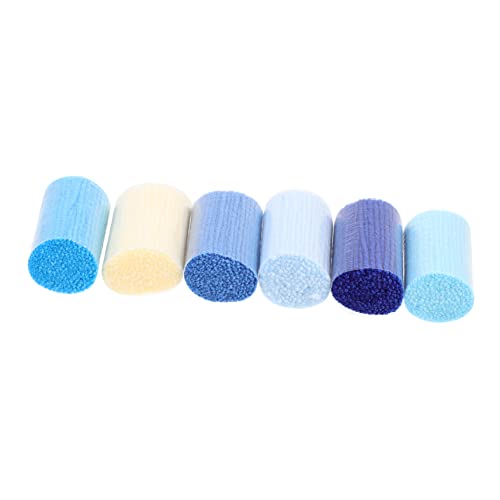 LALAFINA 6Stücke Teiliges Latch Hook Garnset Hochwertige Acrylwolle für DIY Teppich Kissen Handwerk für Anfänger und Kreative Projekte von LALAFINA