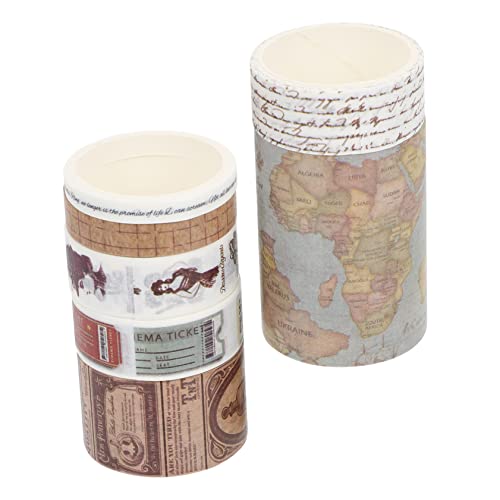 LALAFINA 7 Rollen Journaling Dekorative Klebebänder Diy Washi Tapes für Scrapbooking Tagebuchgestaltung Farbige Aufkleber für Kreative Bastelprojekte LALAFINA 7 Rollen Journaling Dekorative Klebebänder Diy Washi Tapes für Scrapbooking Tagebuchgestaltung Farbige Aufkleber für Kreative Bastelprojekte von LALAFINA